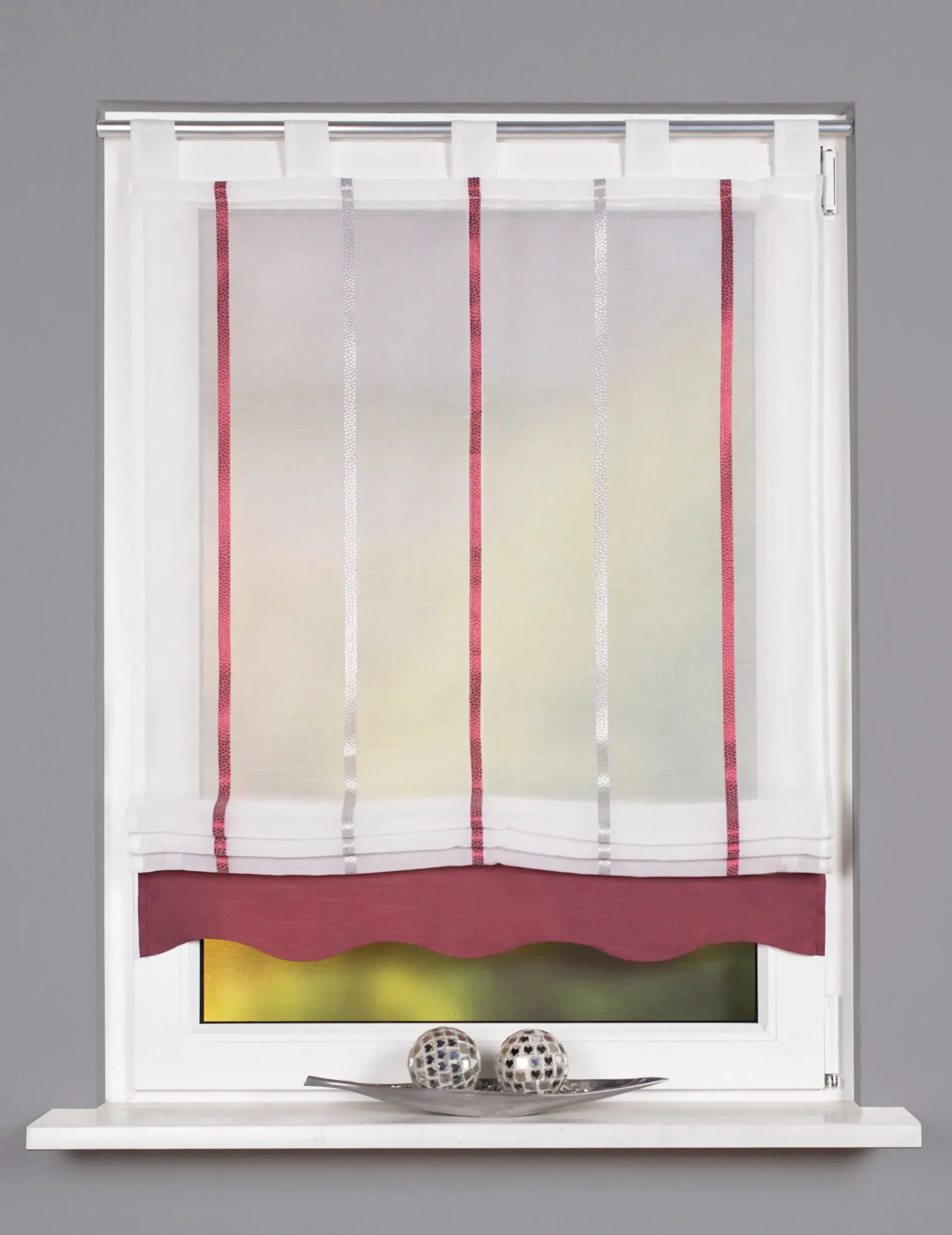 Gardinen & Rollos|heine home Raffrollo bordeaux