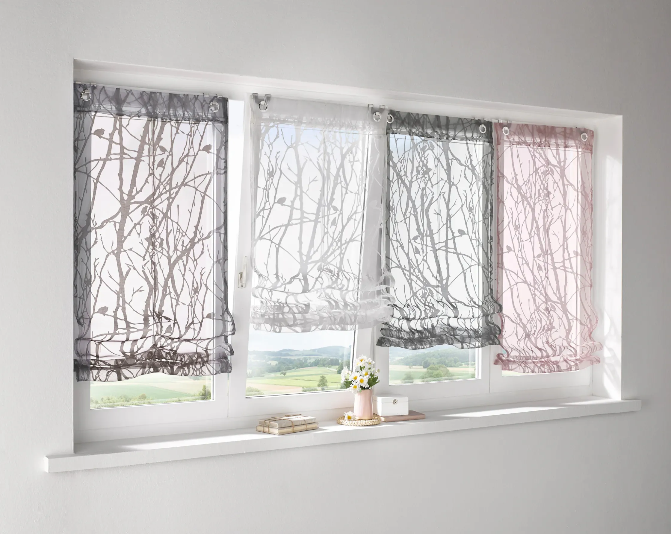 Gardinen & Rollos|heine home Raffrollo mauve