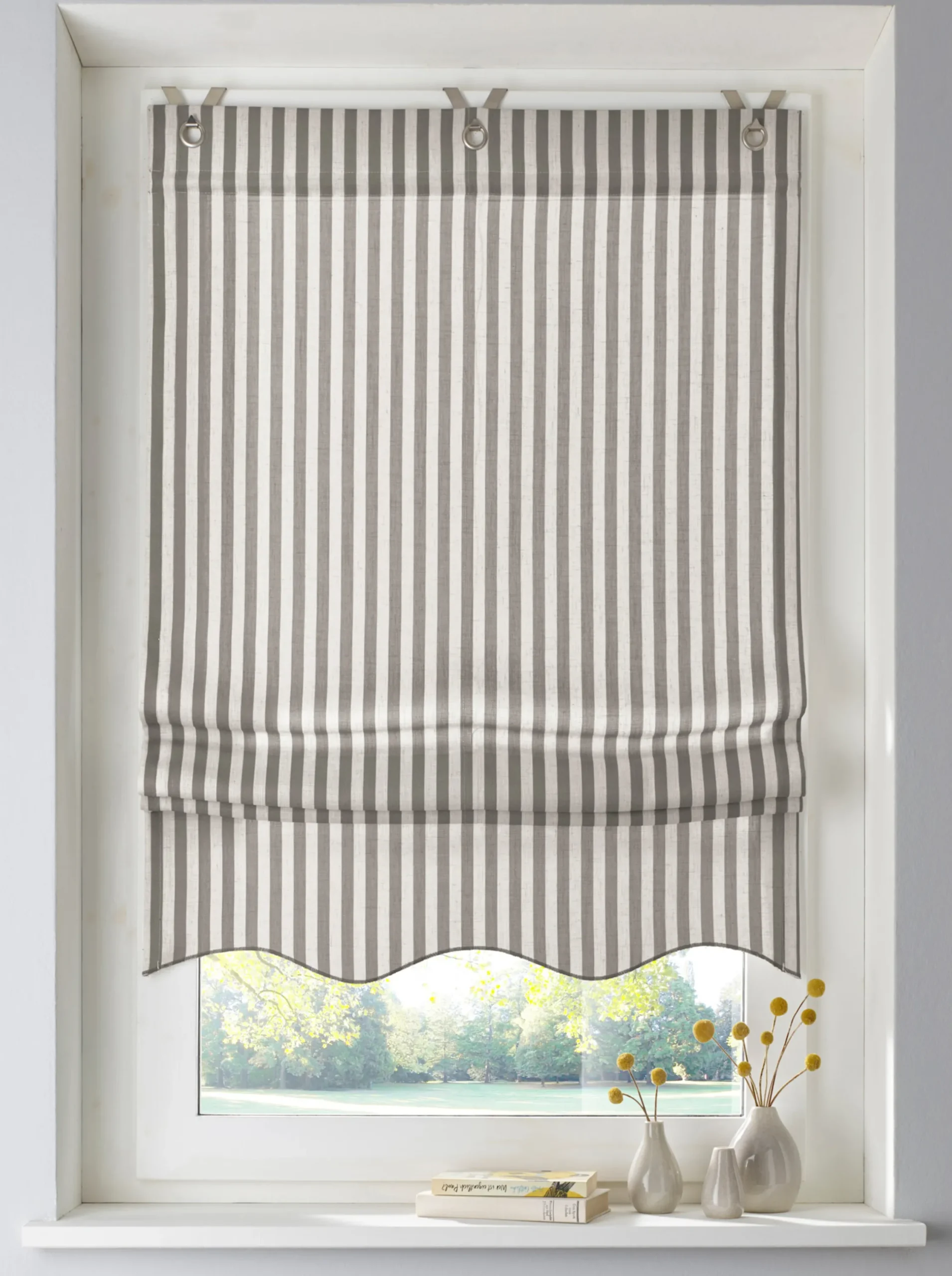 Gardinen & Rollos|heine home Raffrollo grau-natur