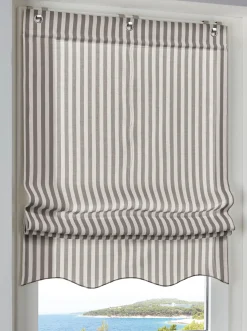 Gardinen & Rollos|heine home Raffrollo grau-natur