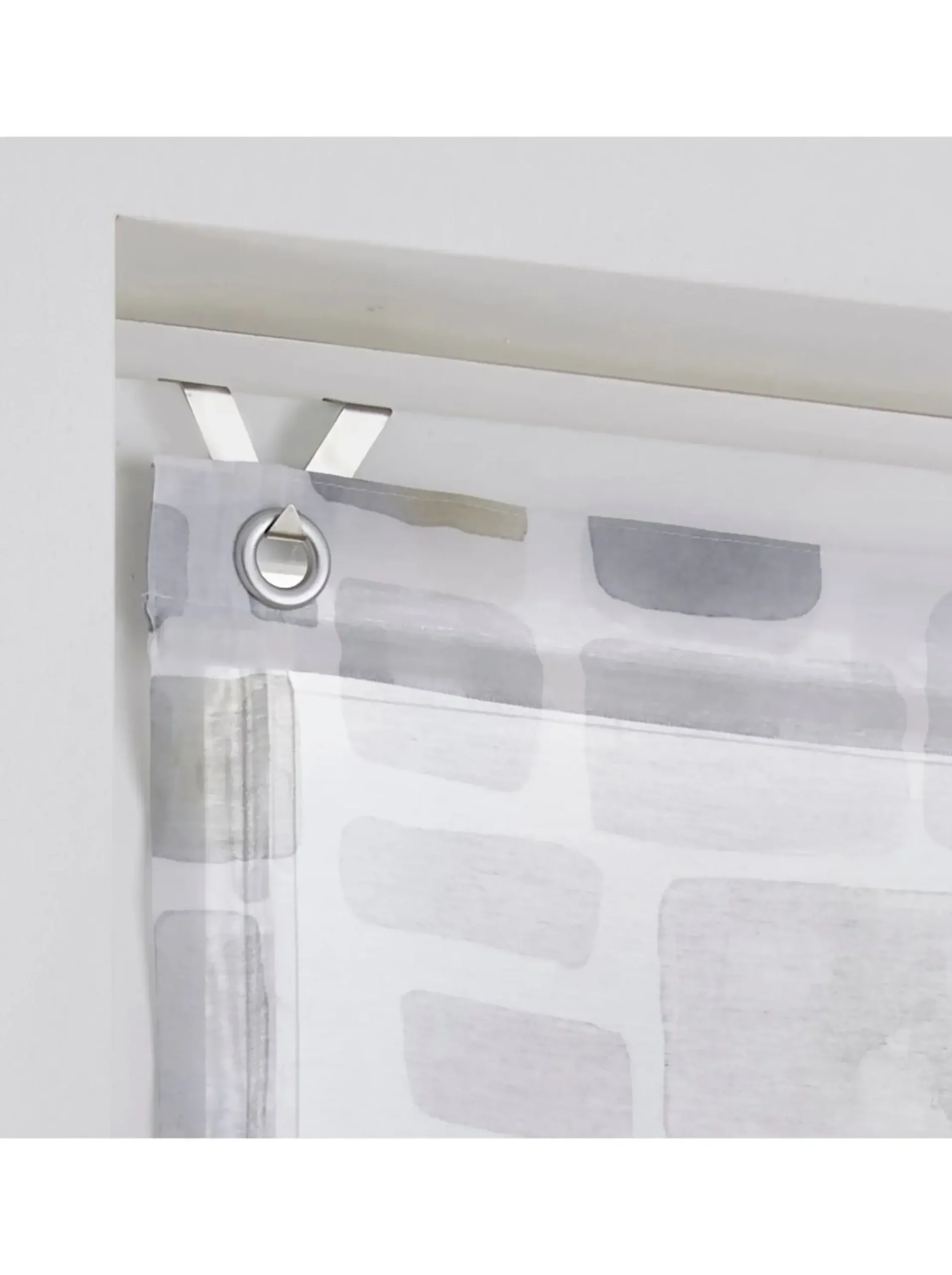 Gardinen & Rollos|heine home Raffrollo offwhite-grau-taupe