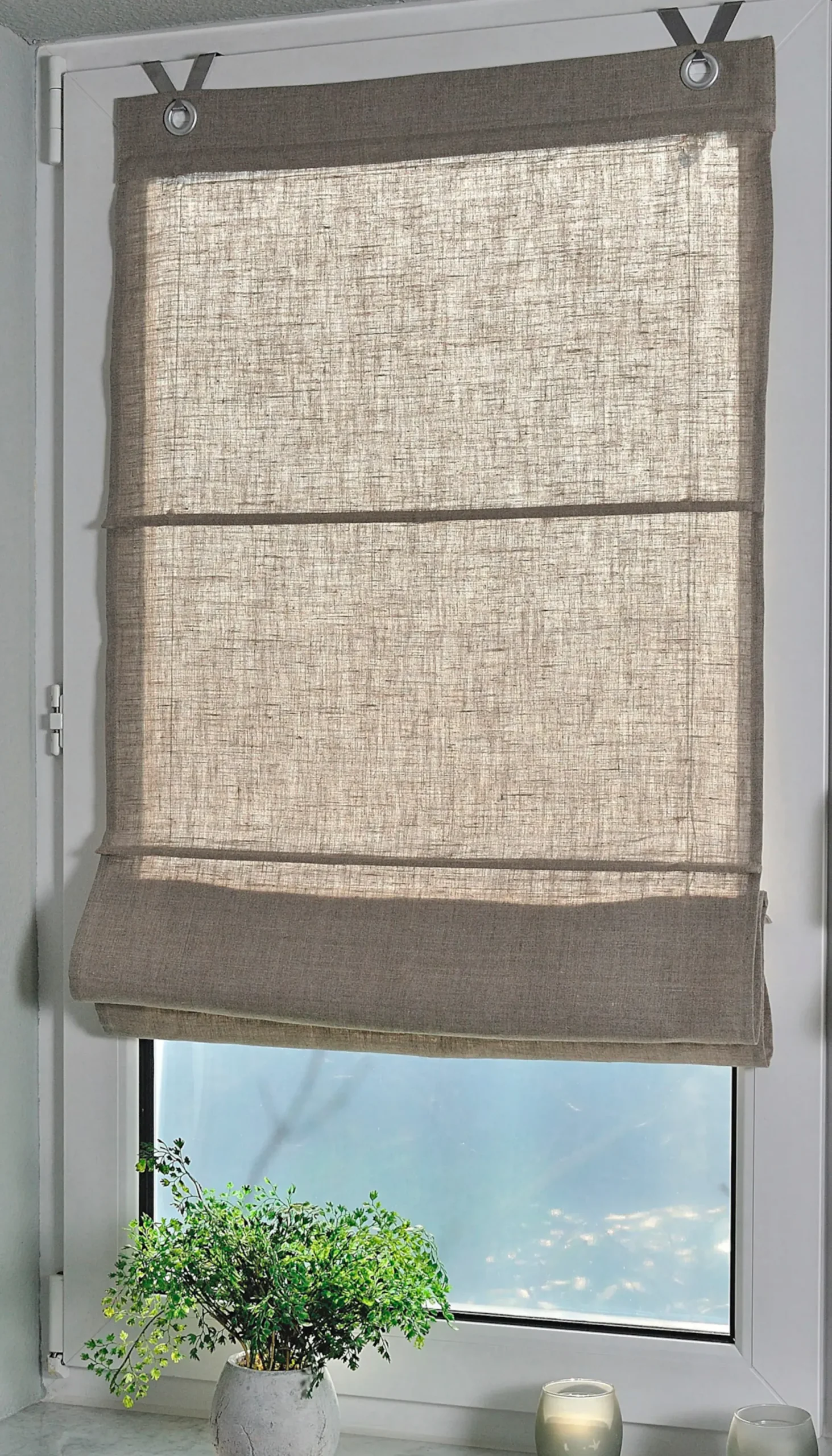 Gardinen & Rollos|heine home Raffrollo taupe