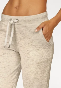 Homewear|LASCANA Relaxhose beige-meliert