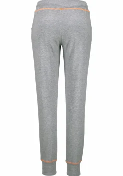 Homewear|Homewear| Relaxhose hellgrau-orange