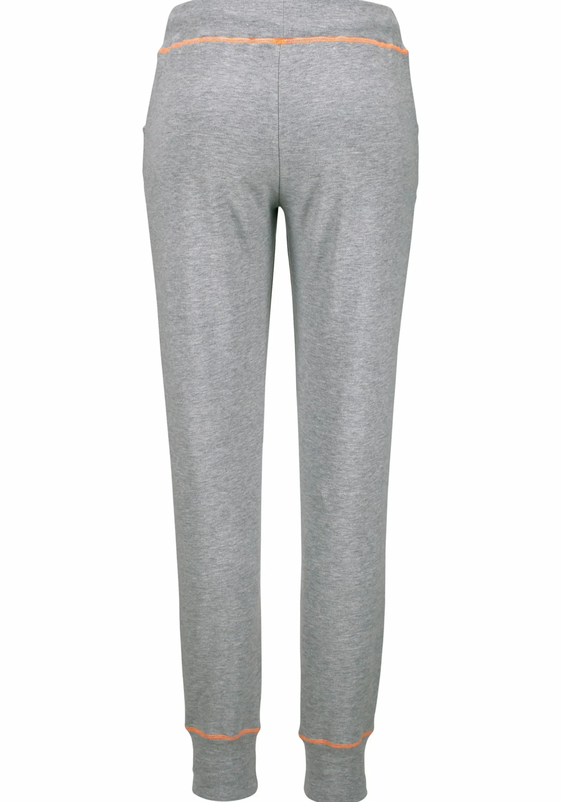 Homewear|Homewear| Relaxhose hellgrau-orange