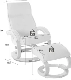 Sessel|INOSIGN Relaxsessel dunkelgrau