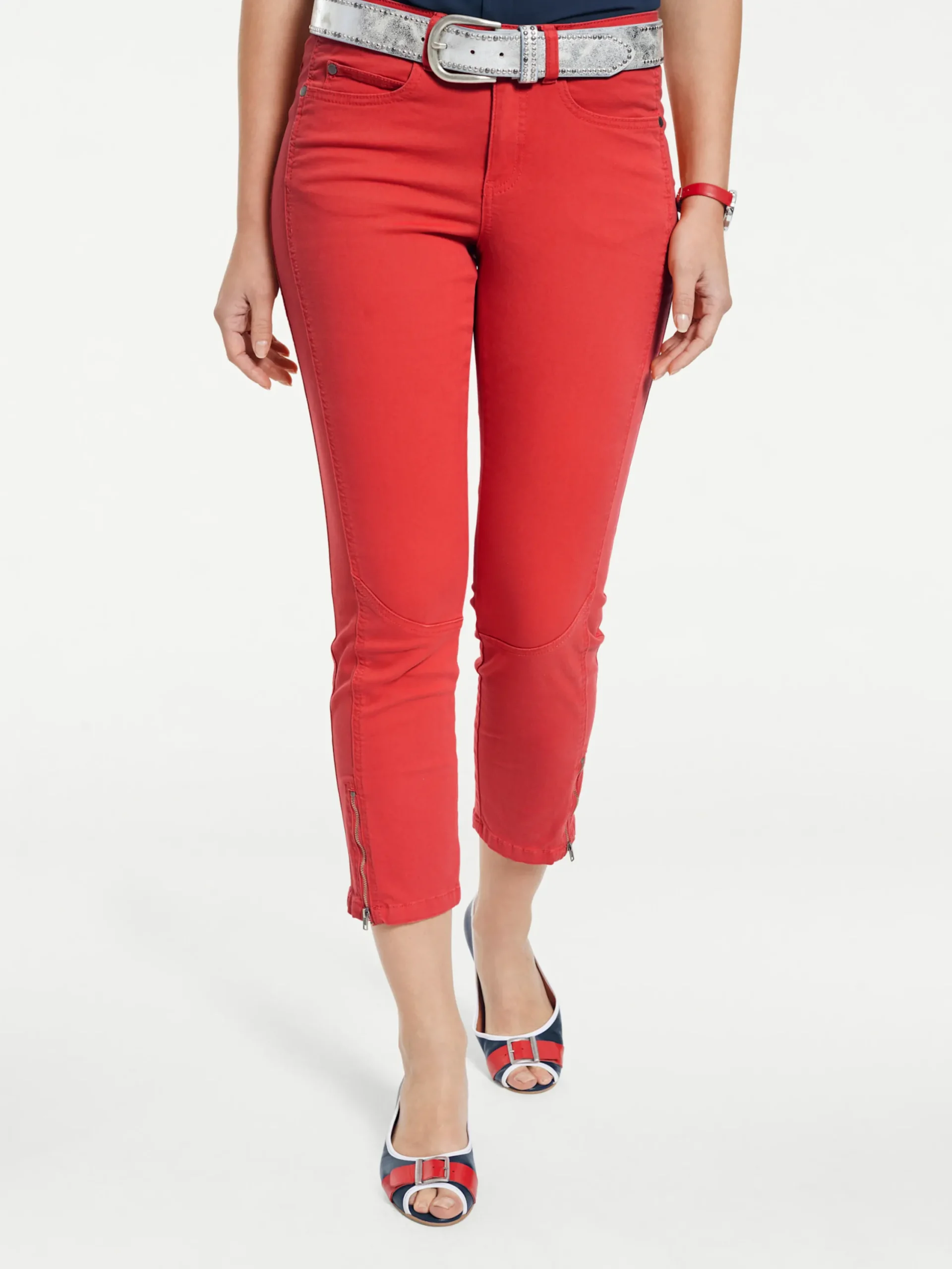 Strandmode|Basics|heine Röhrenhose hibiskus