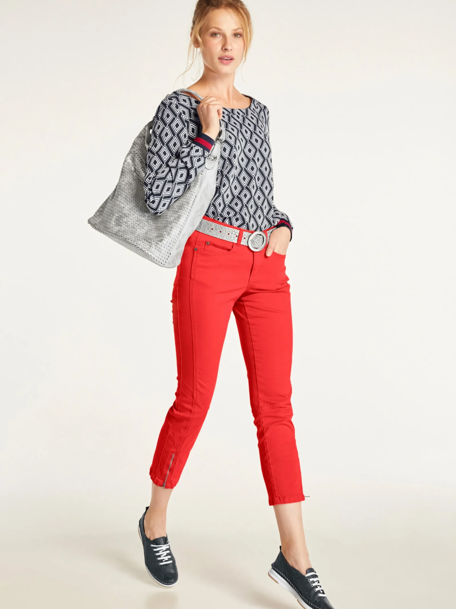 Strandmode|Basics|heine Röhrenhose hibiskus