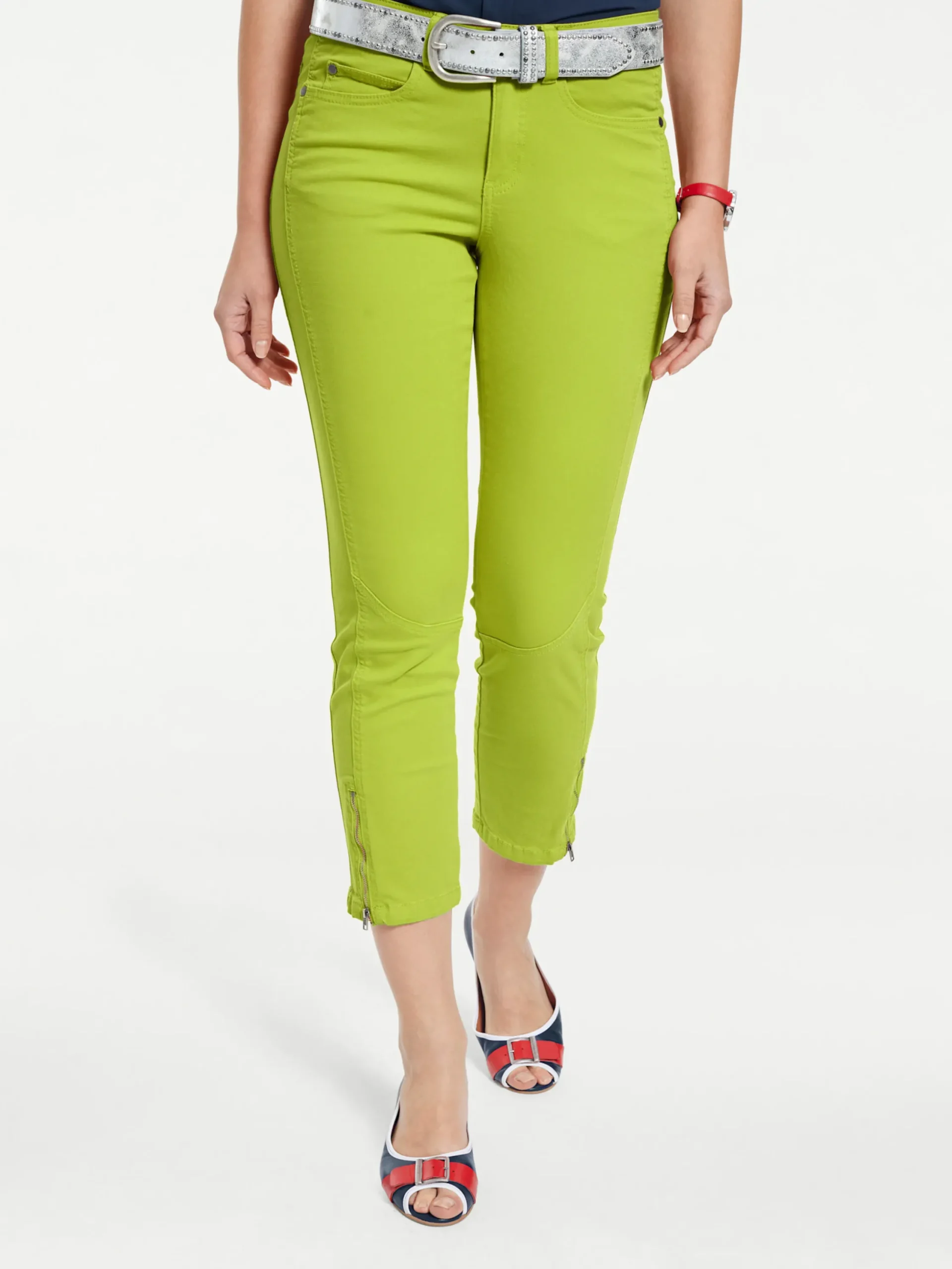 Strandmode|Basics|heine Röhrenhose kiwi