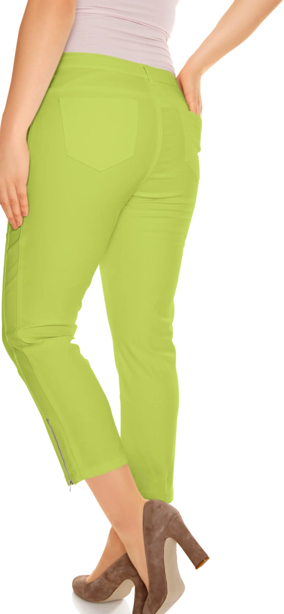 Strandmode|Basics|heine Röhrenhose kiwi