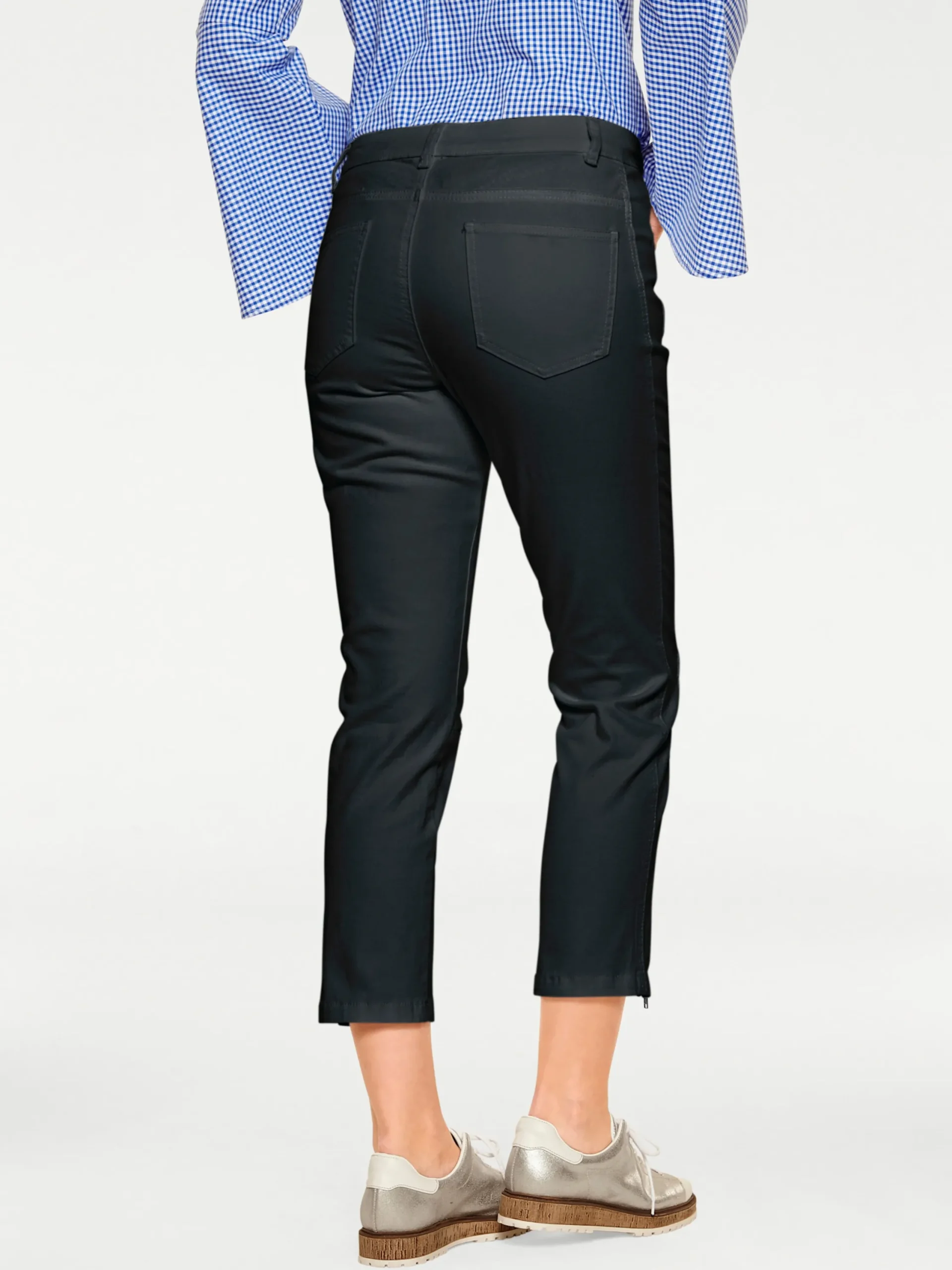 Strandmode|Basics|heine Röhrenhose schwarz