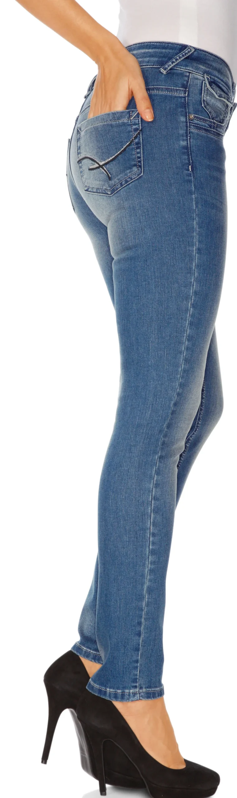 Strandmode|heine Röhrenjeans bluestone