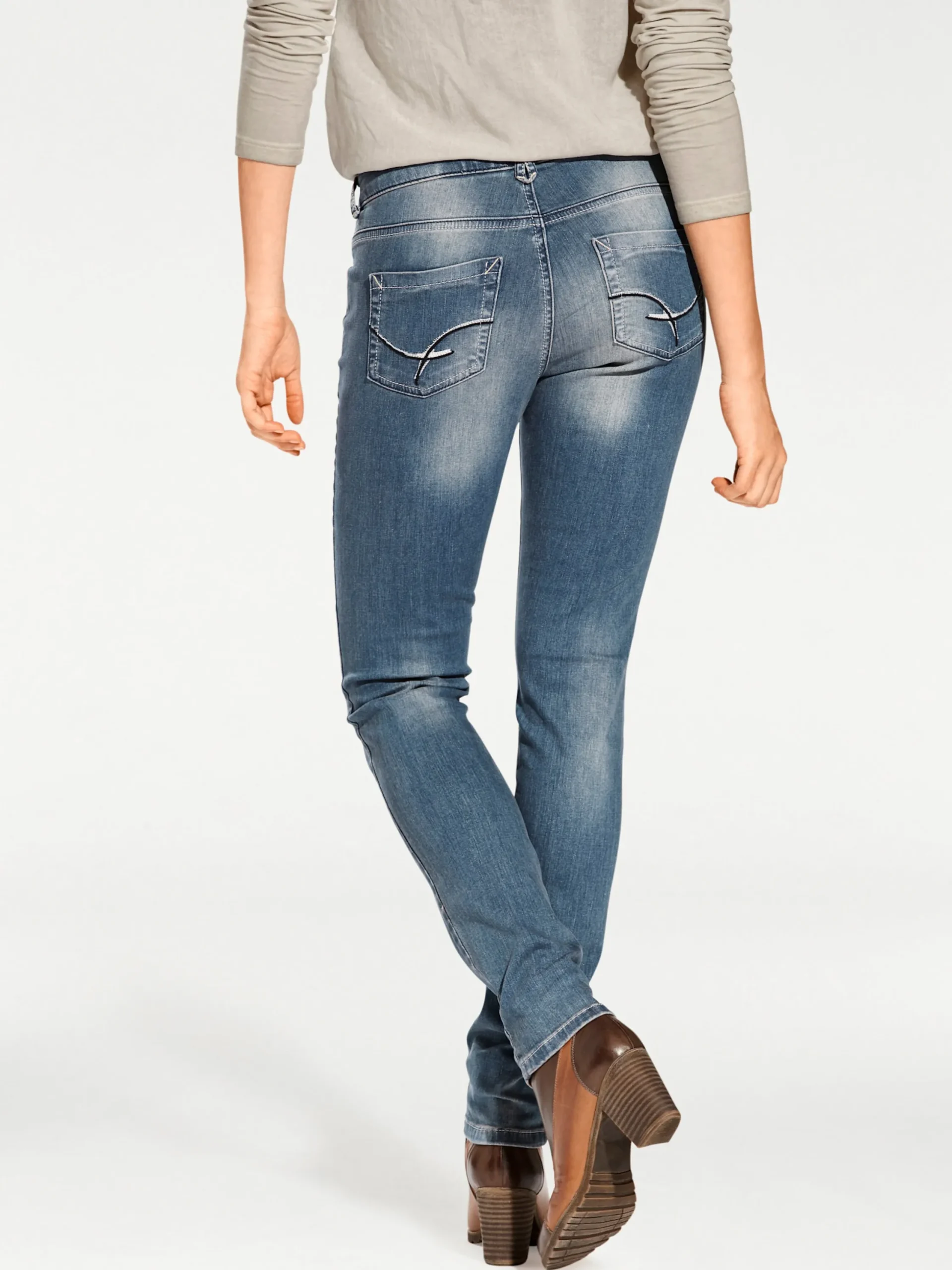 Strandmode|heine Röhrenjeans bluestone