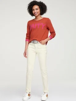 Basics|Jeans|heine Röhrenjeans mit Power-Mesh-Einsatz ecru