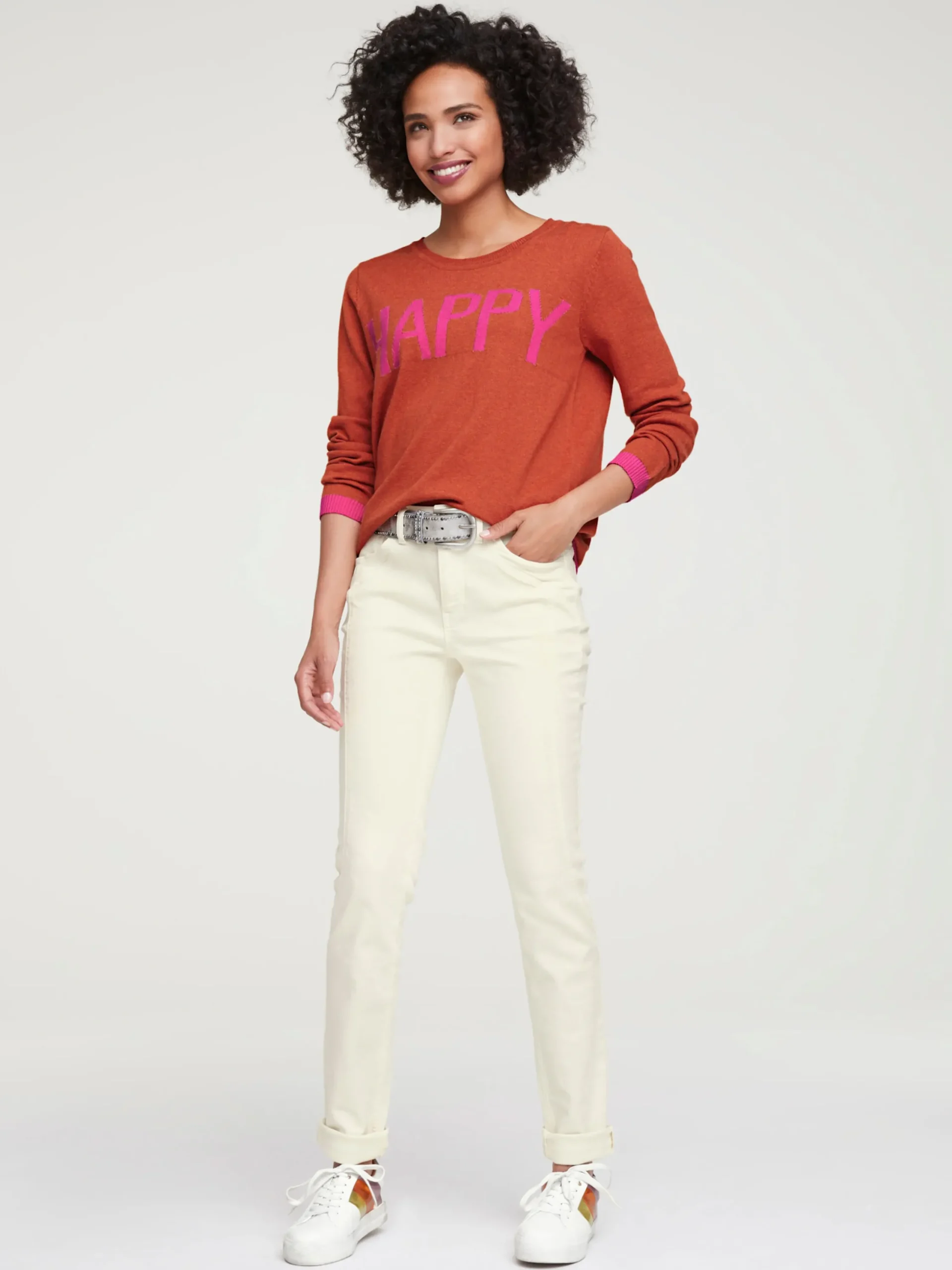 Basics|Jeans|heine Röhrenjeans mit Power-Mesh-Einsatz ecru