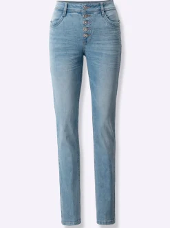 Jeans|heine Röhrenjeans mit Push-up-Effekt blue-bleached