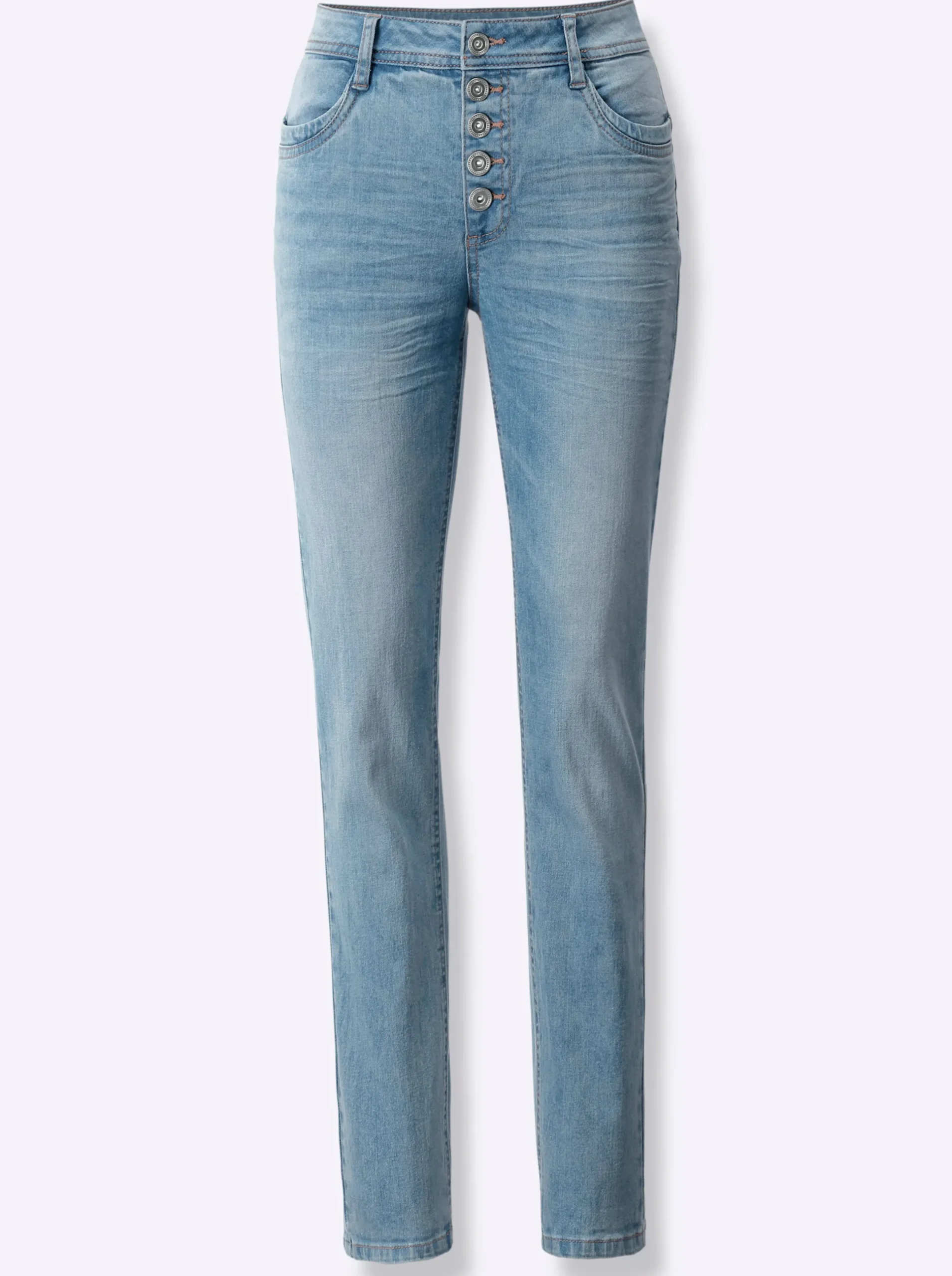 Jeans|heine Röhrenjeans mit Push-up-Effekt blue-bleached