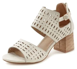 Sandalen & Sandaletten|LASCANA Riemchensandalette beige