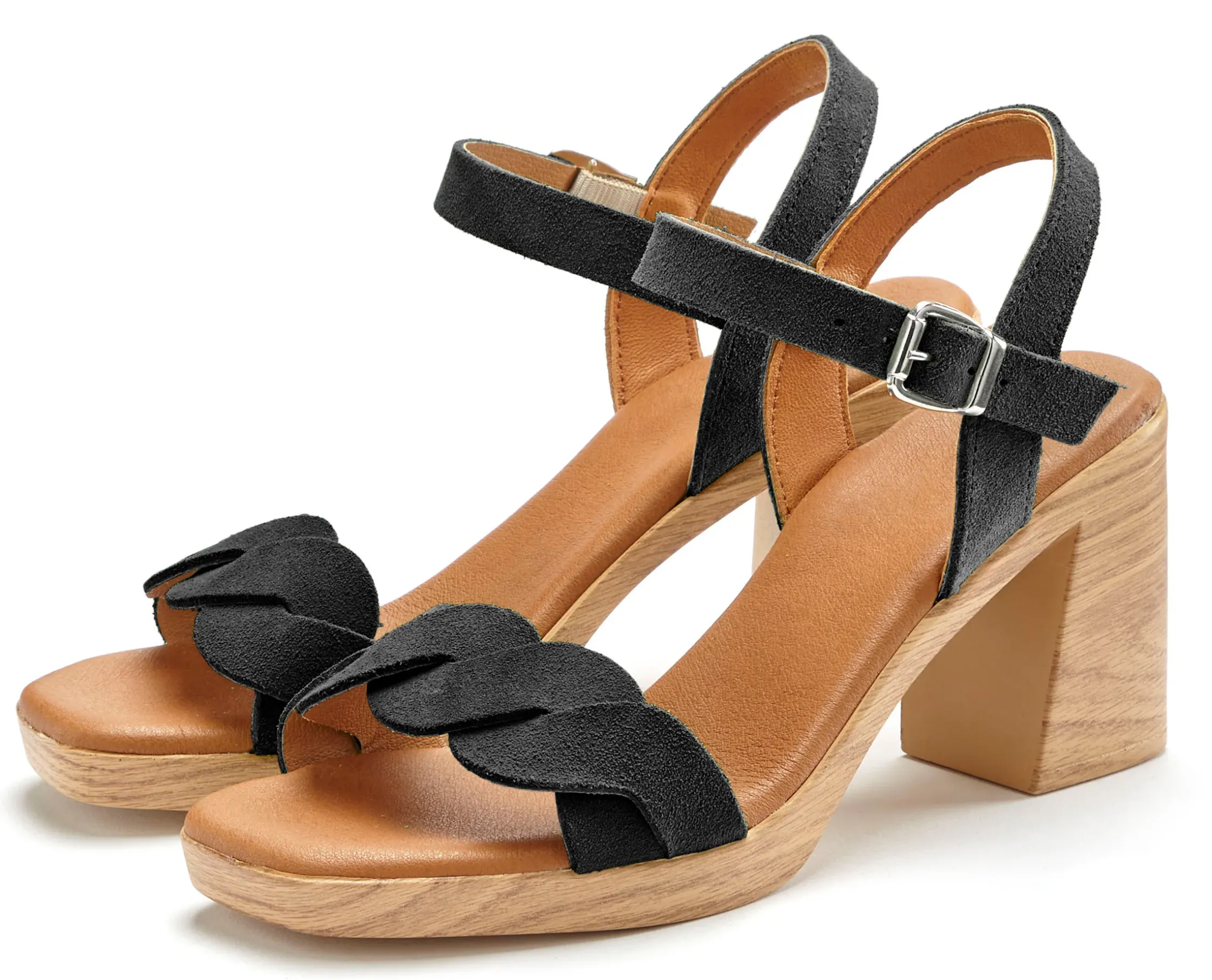 Sandalen & Sandaletten|LASCANA Riemchensandalette schwarz