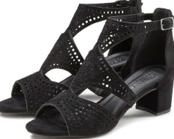 Sandalen & Sandaletten|LASCANA Riemchensandalette schwarz