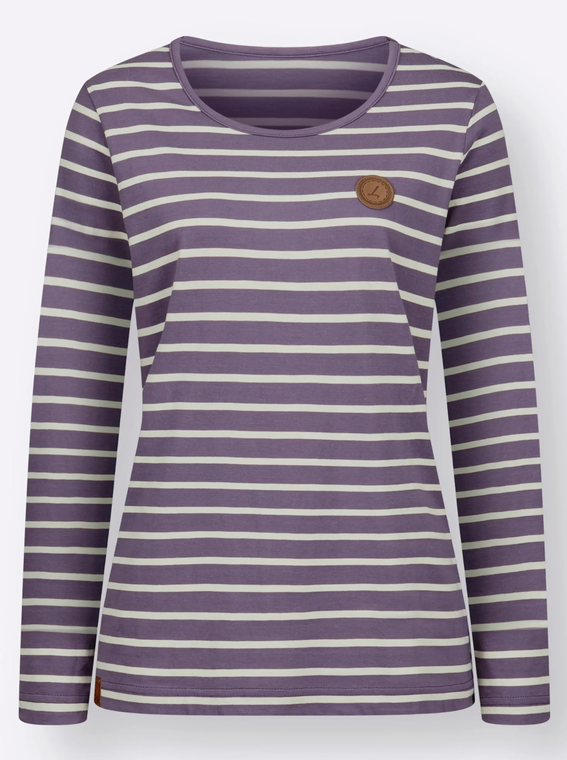 Shirts| Ringelshirt feige-ecru-gestreift