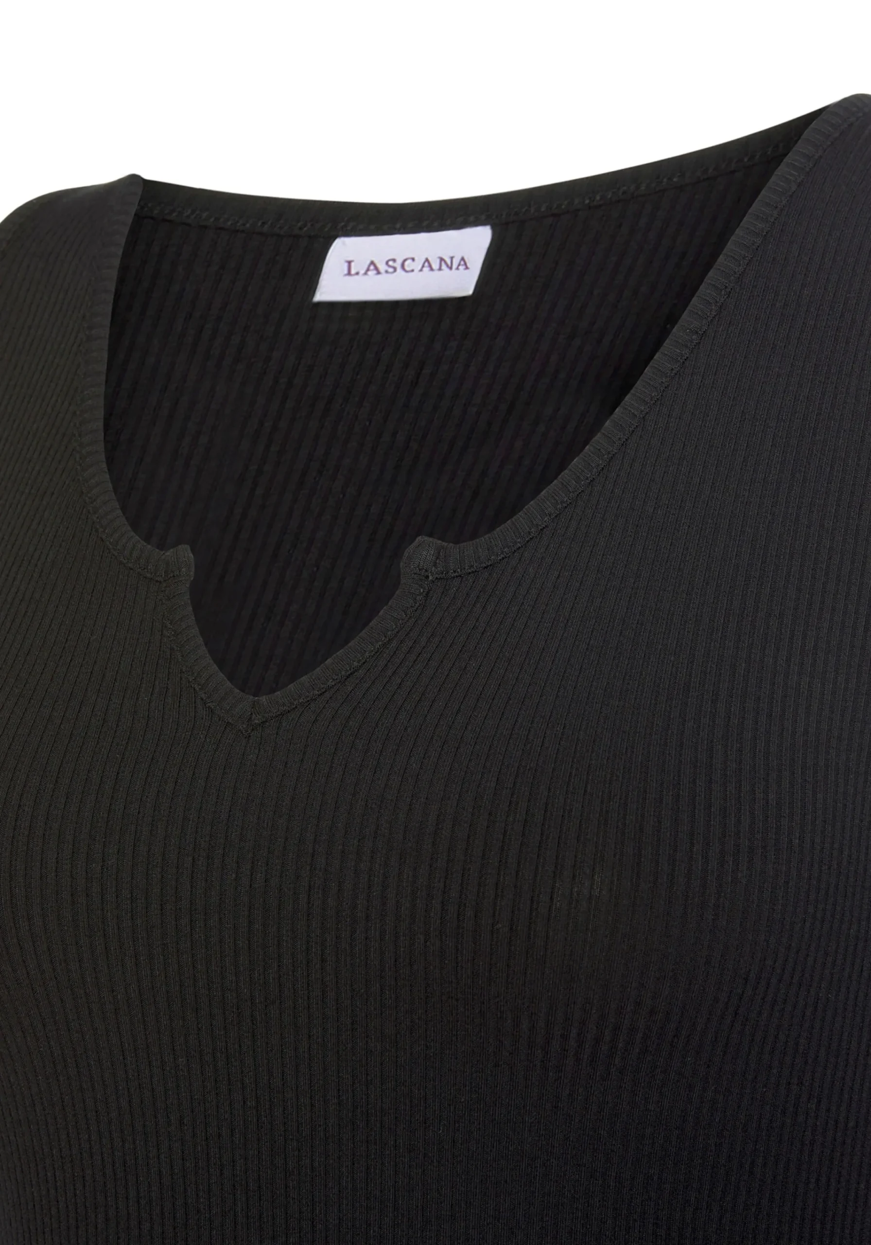 Shirts|LASCANA Ripptanktop schwarz