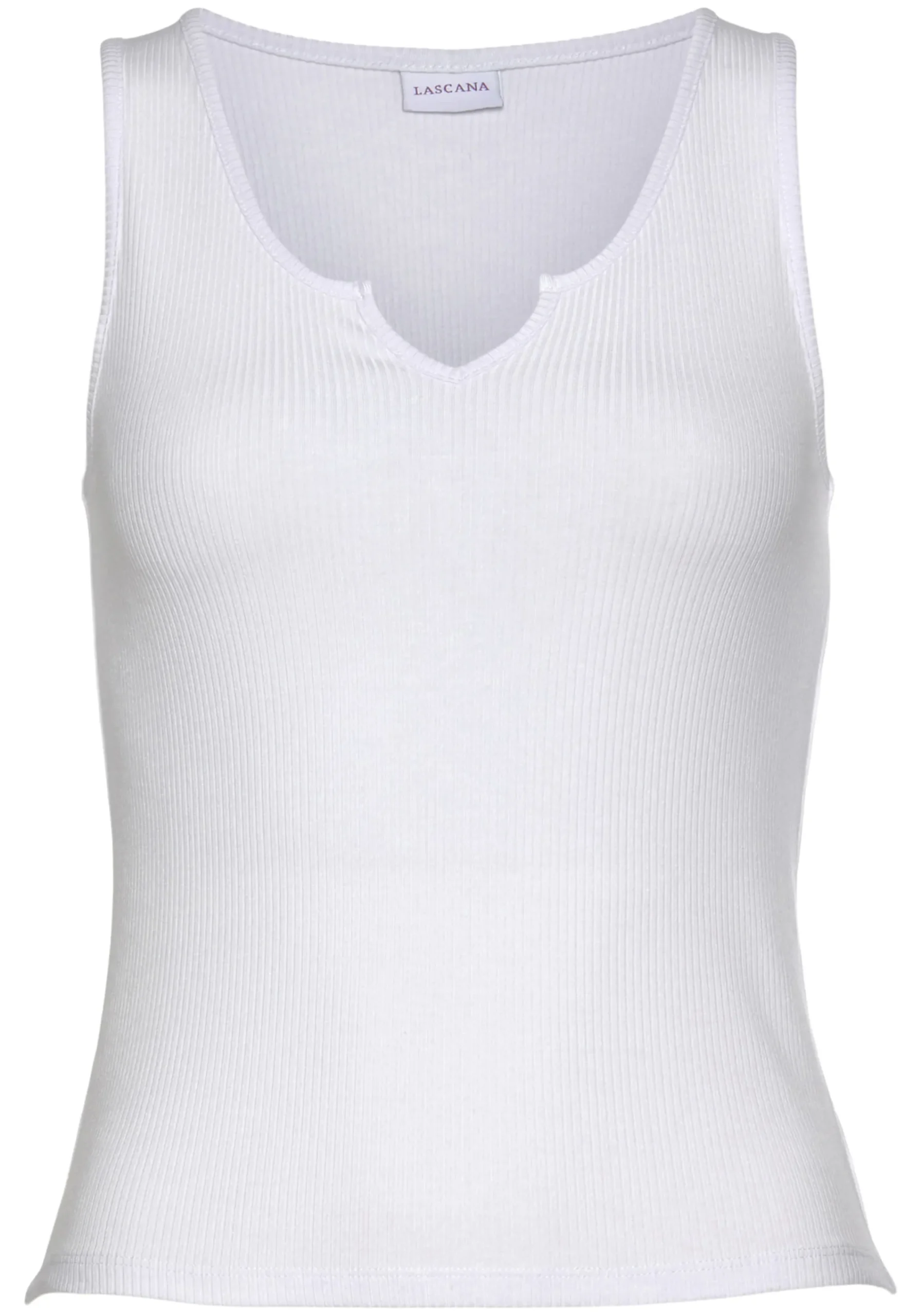 Shirts|LASCANA Ripptanktop weiß