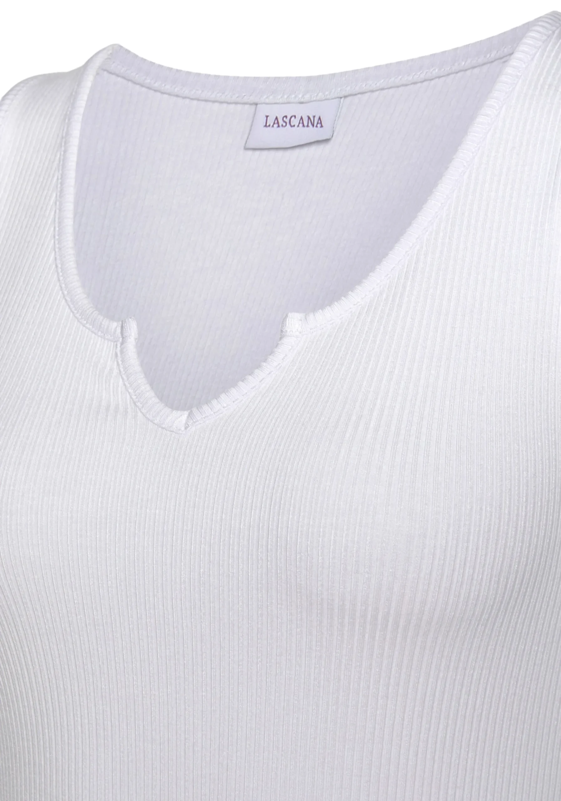 Shirts|LASCANA Ripptanktop weiß