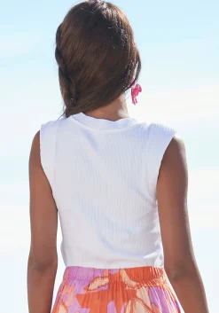 Shirts|LASCANA Ripptanktop weiß