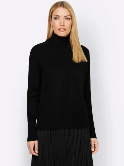 Pullover|heine Rollkragenpullover schwarz