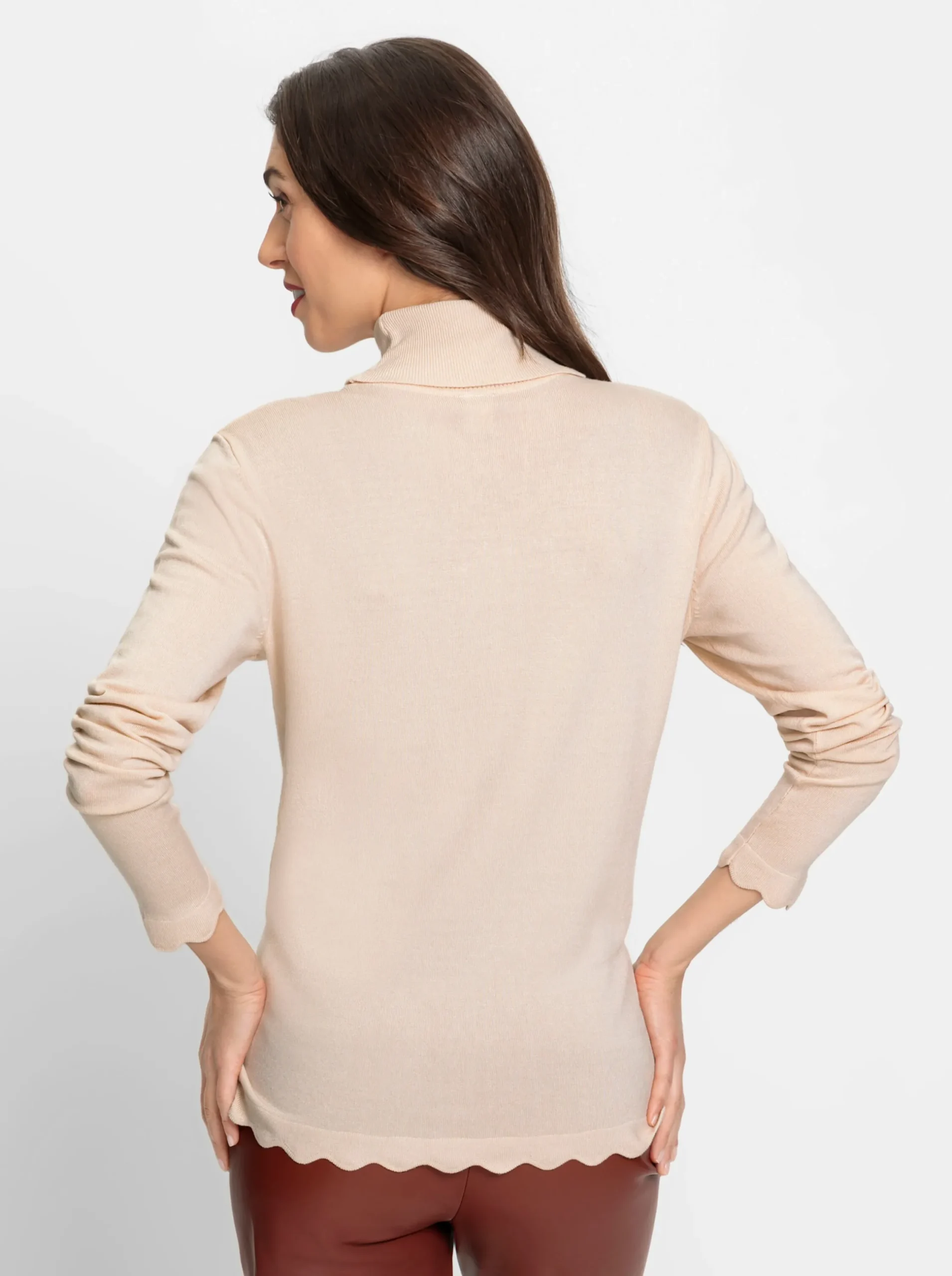 Pullover|heine Rollkragenpullover elfenbein