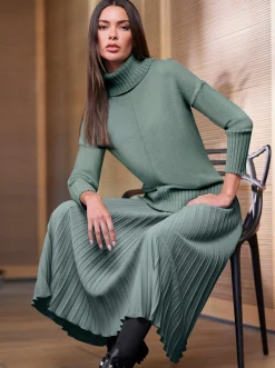 Pullover|heine Rollkragenpullover jade