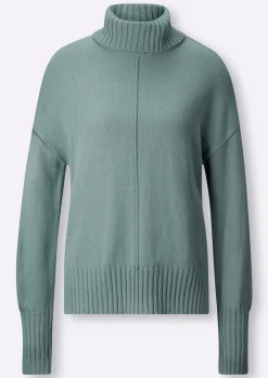 Pullover|heine Rollkragenpullover jade