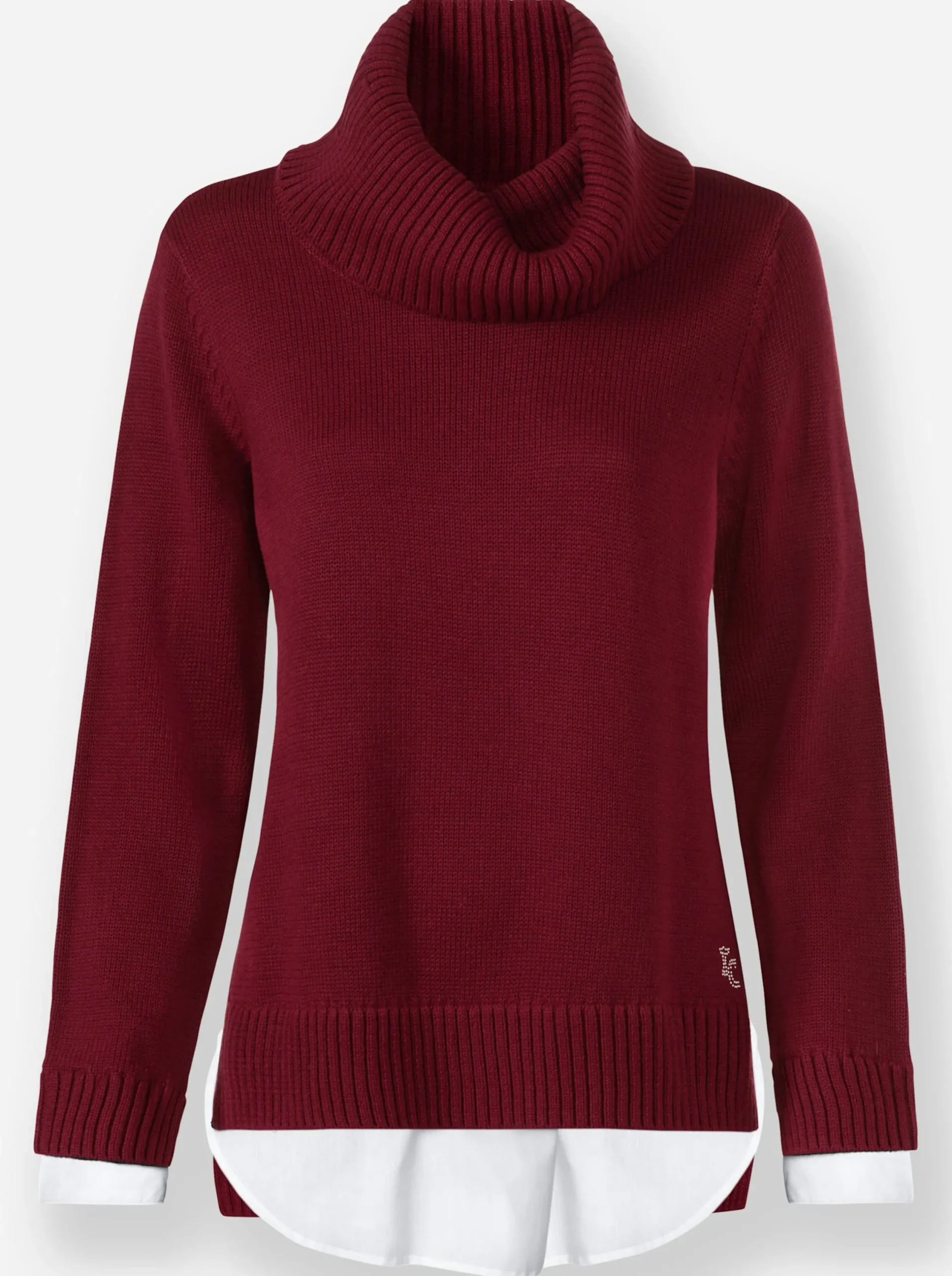Pullover|heine Rollkragenpullover dunkelrot