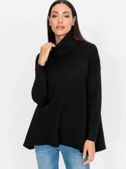 Pullover|heine Rollkragenpullover im Oversized-Look schwarz