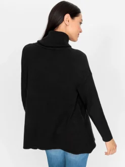 Pullover|heine Rollkragenpullover im Oversized-Look schwarz