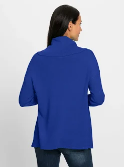 Pullover|heine Rollkragenpullover im Oversized-Look royalblau