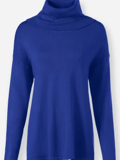 Pullover|heine Rollkragenpullover im Oversized-Look royalblau