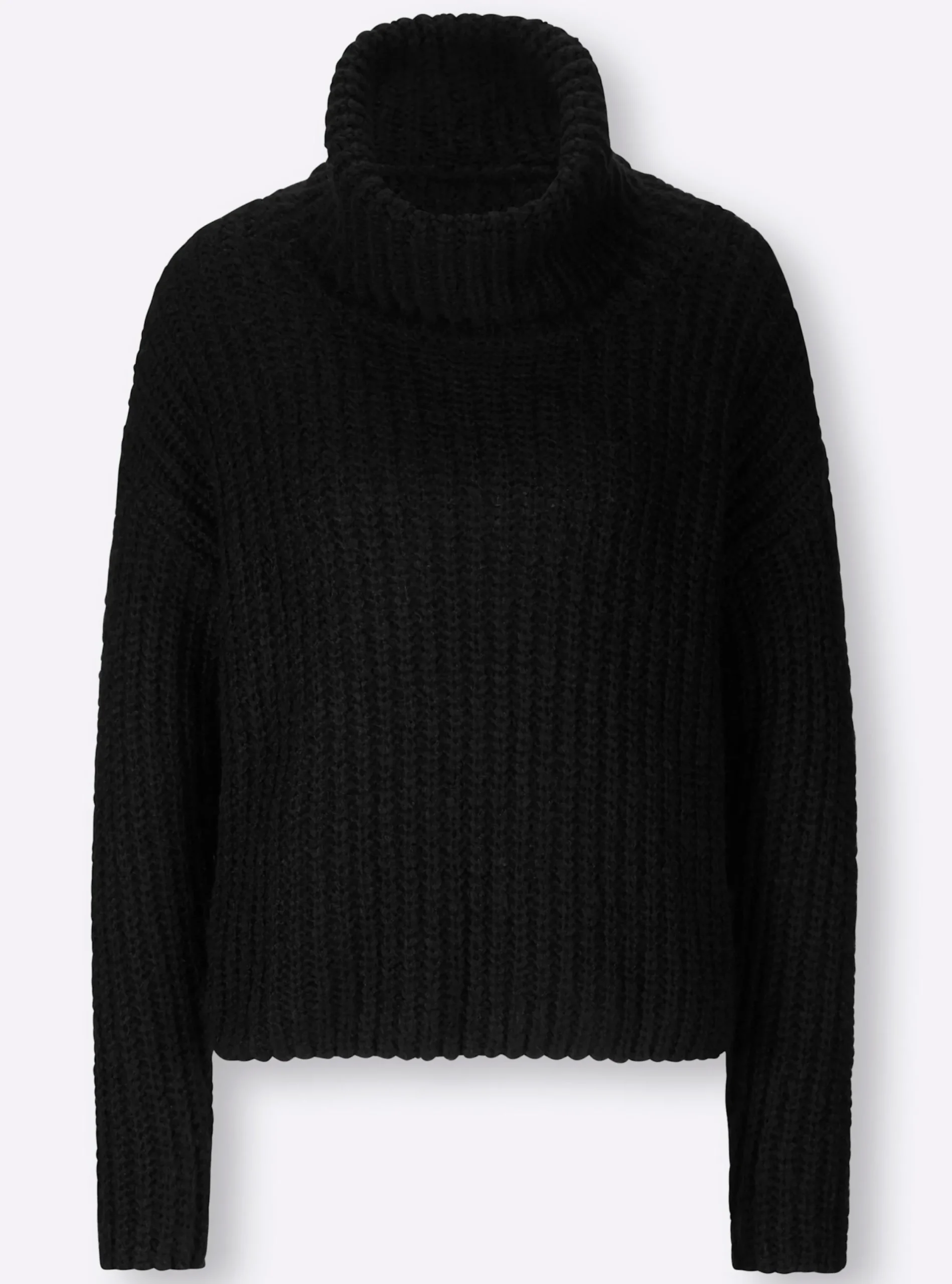 Pullover|heine Rollkragenpullover im Oversized-Schnitt schwarz