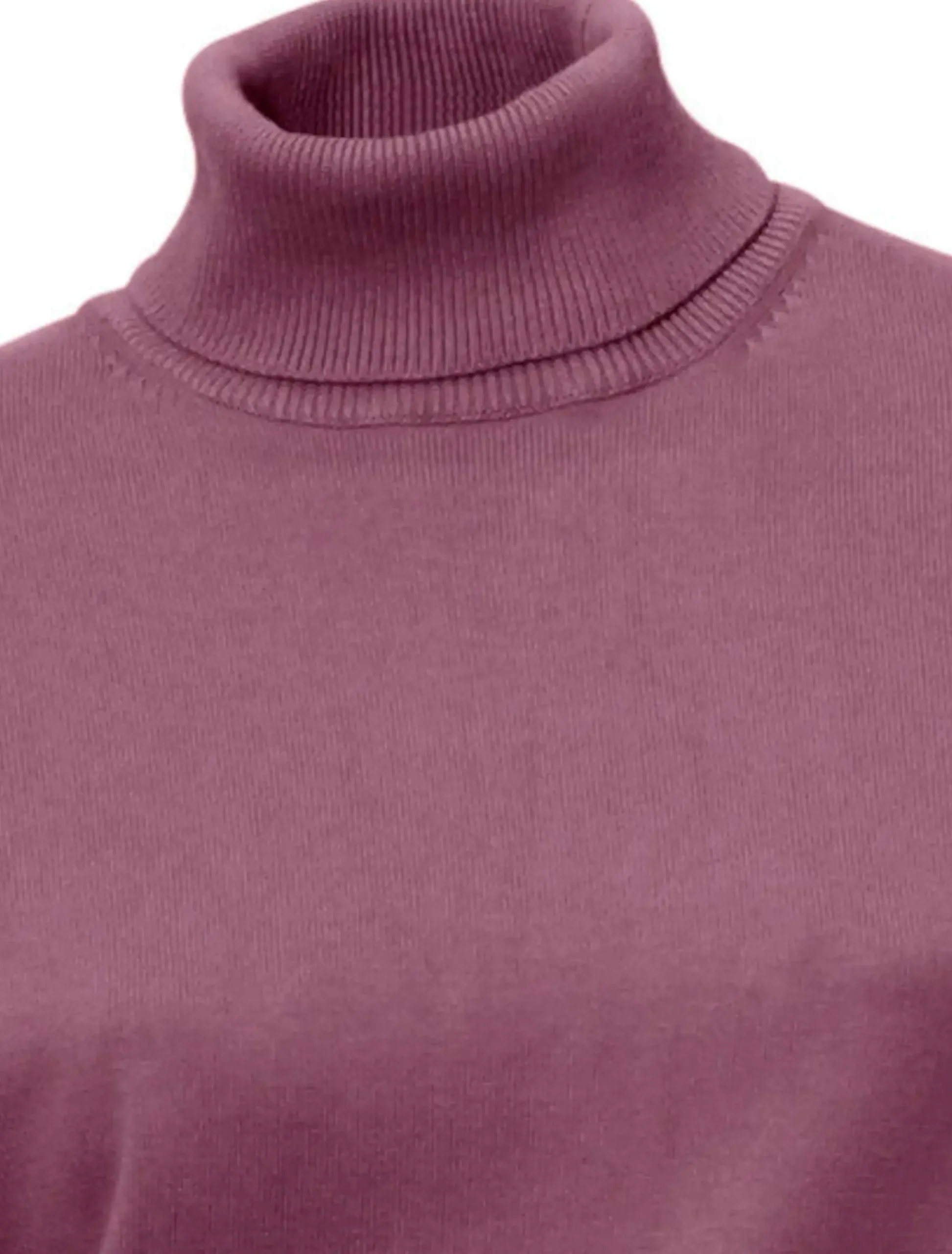 Pullover|heine Rollkragenpullover in Feinstrick-Qualität mauve