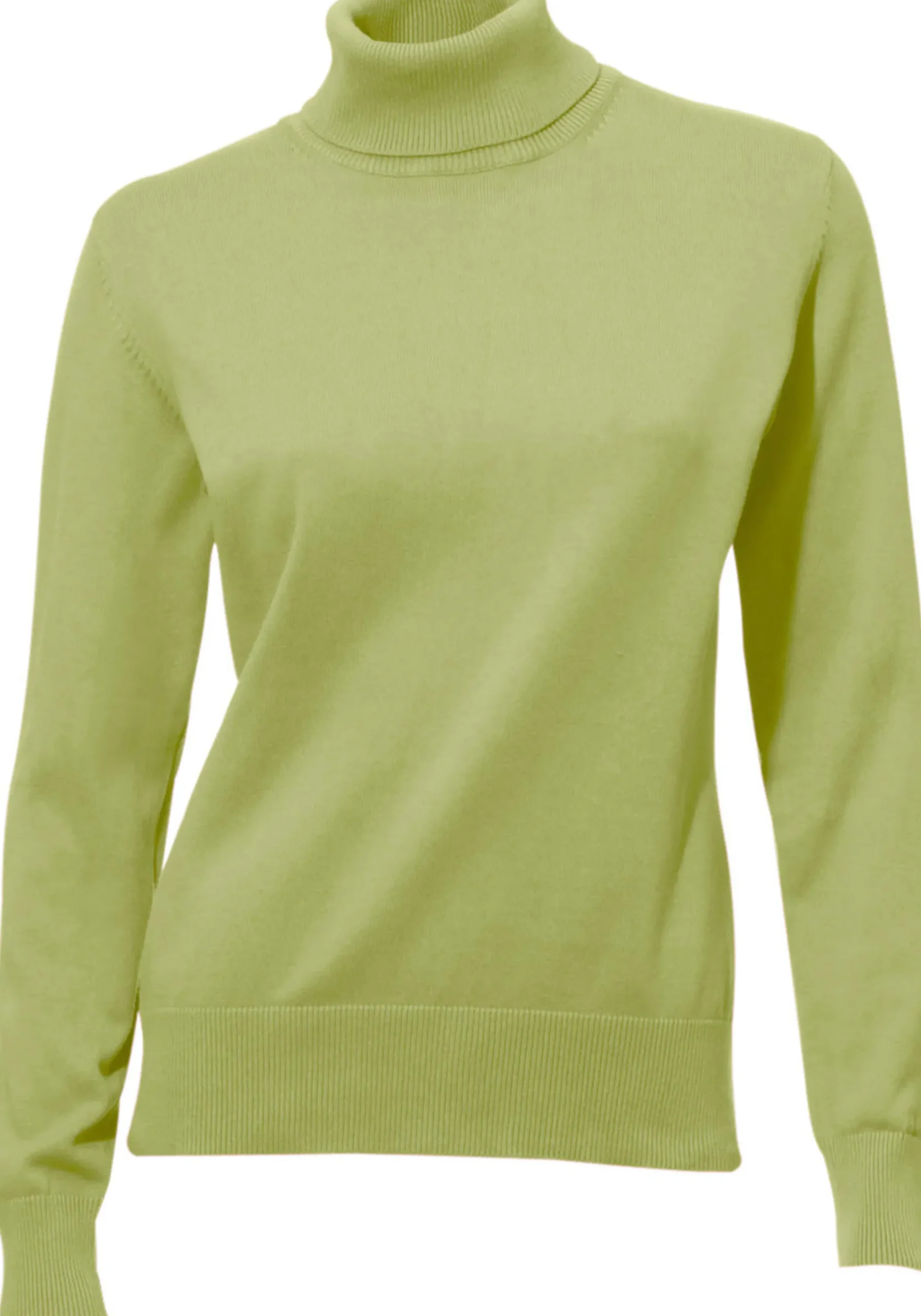 Pullover|heine Rollkragenpullover in Feinstrick-Qualität kiwi