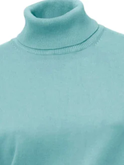 Pullover|heine Rollkragenpullover in Feinstrick-Qualität aqua