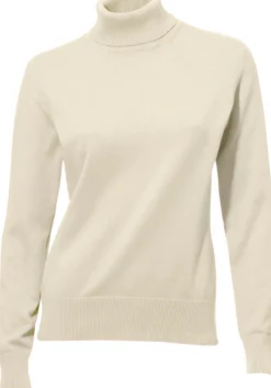 Pullover|heine Rollkragenpullover in Feinstrick-Qualität offwhite