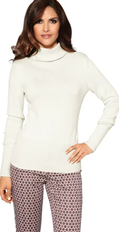 Basics|heine Rollkragenpullover mit Kaschmir-Anteil offwhite