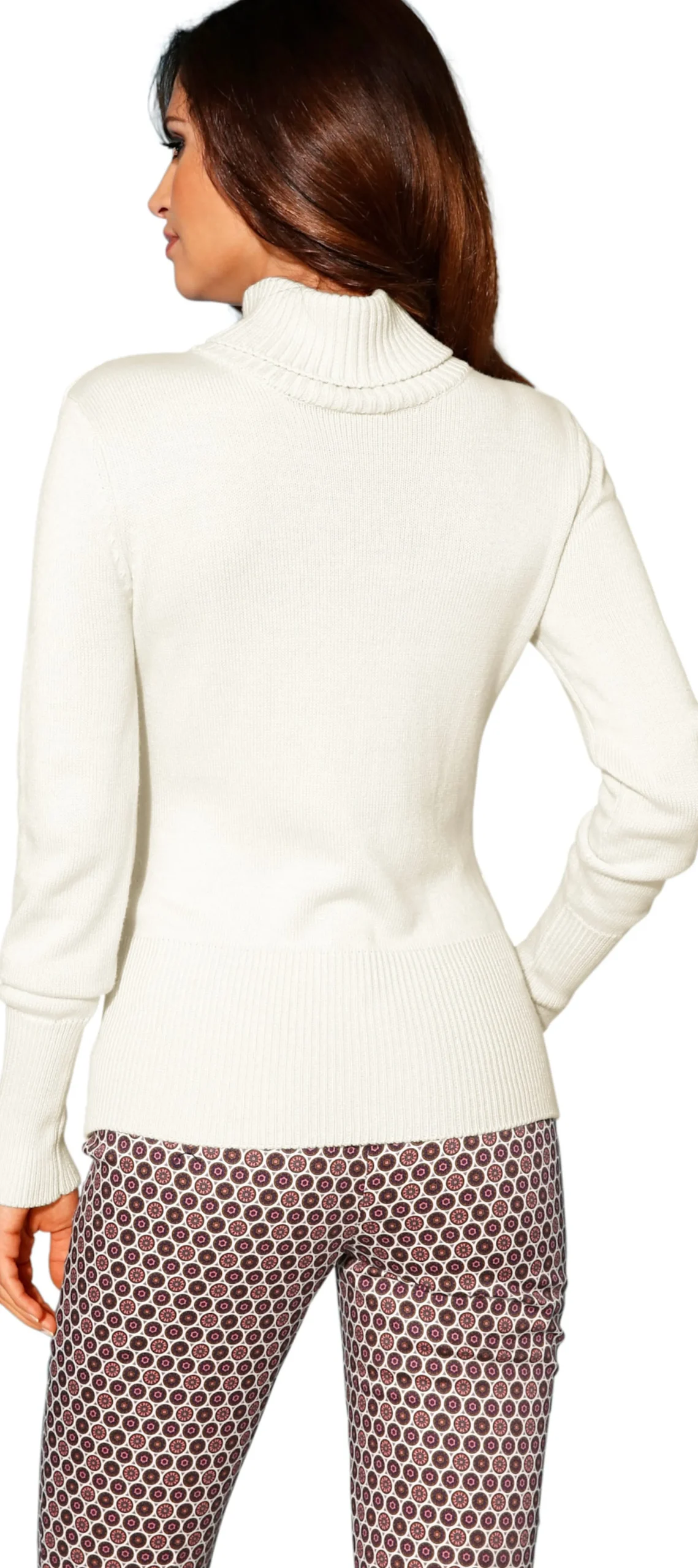 Basics|heine Rollkragenpullover mit Kaschmir-Anteil offwhite