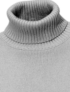 Basics|Pullover|heine Rollkragenpullover mit Kaschmir-Anteil grau-melange