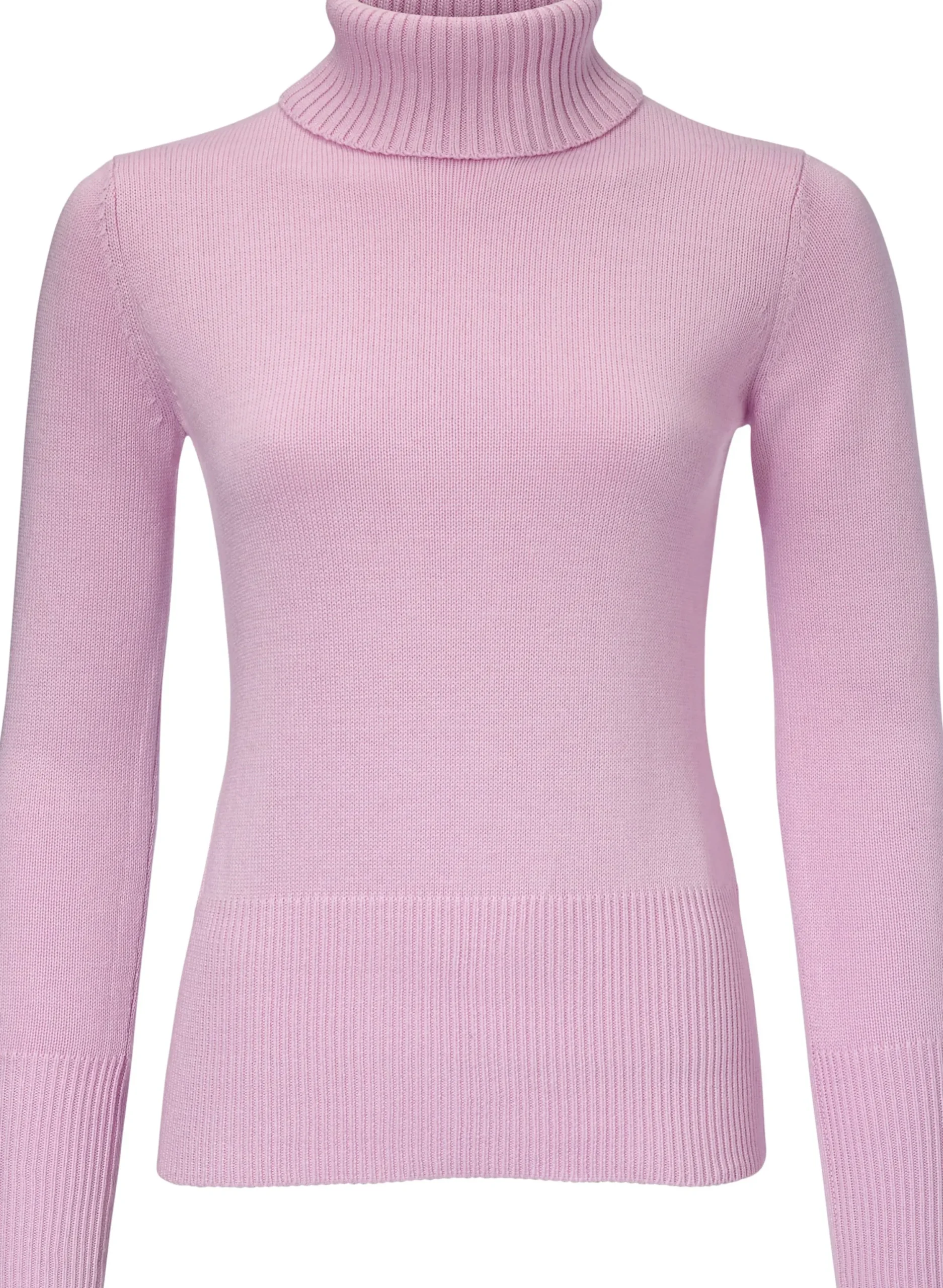 Basics|heine Rollkragenpullover mit Kaschmir-Anteil rosé