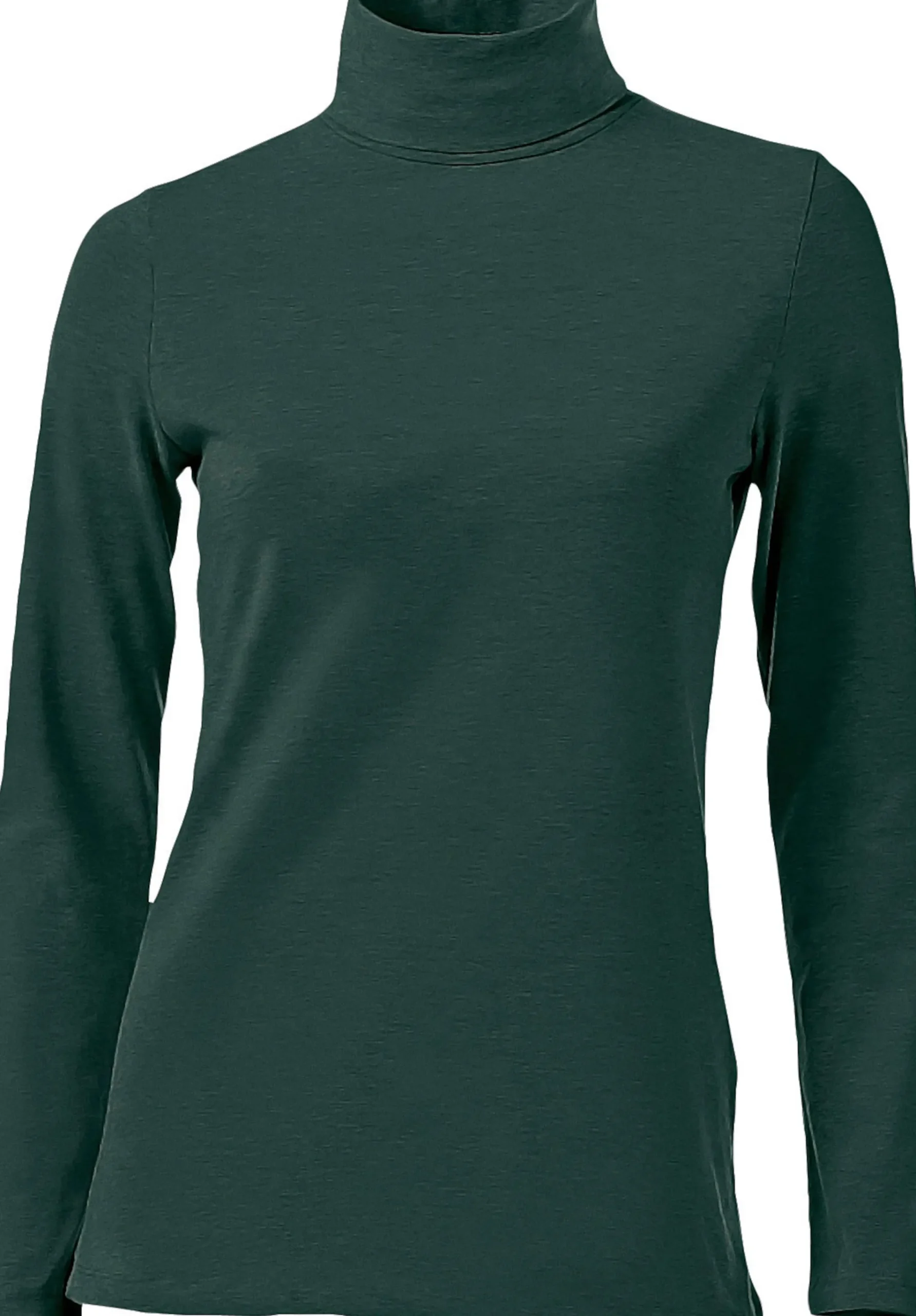 Shirts|heine Rollkragenshirt in figurbetonter Form grün