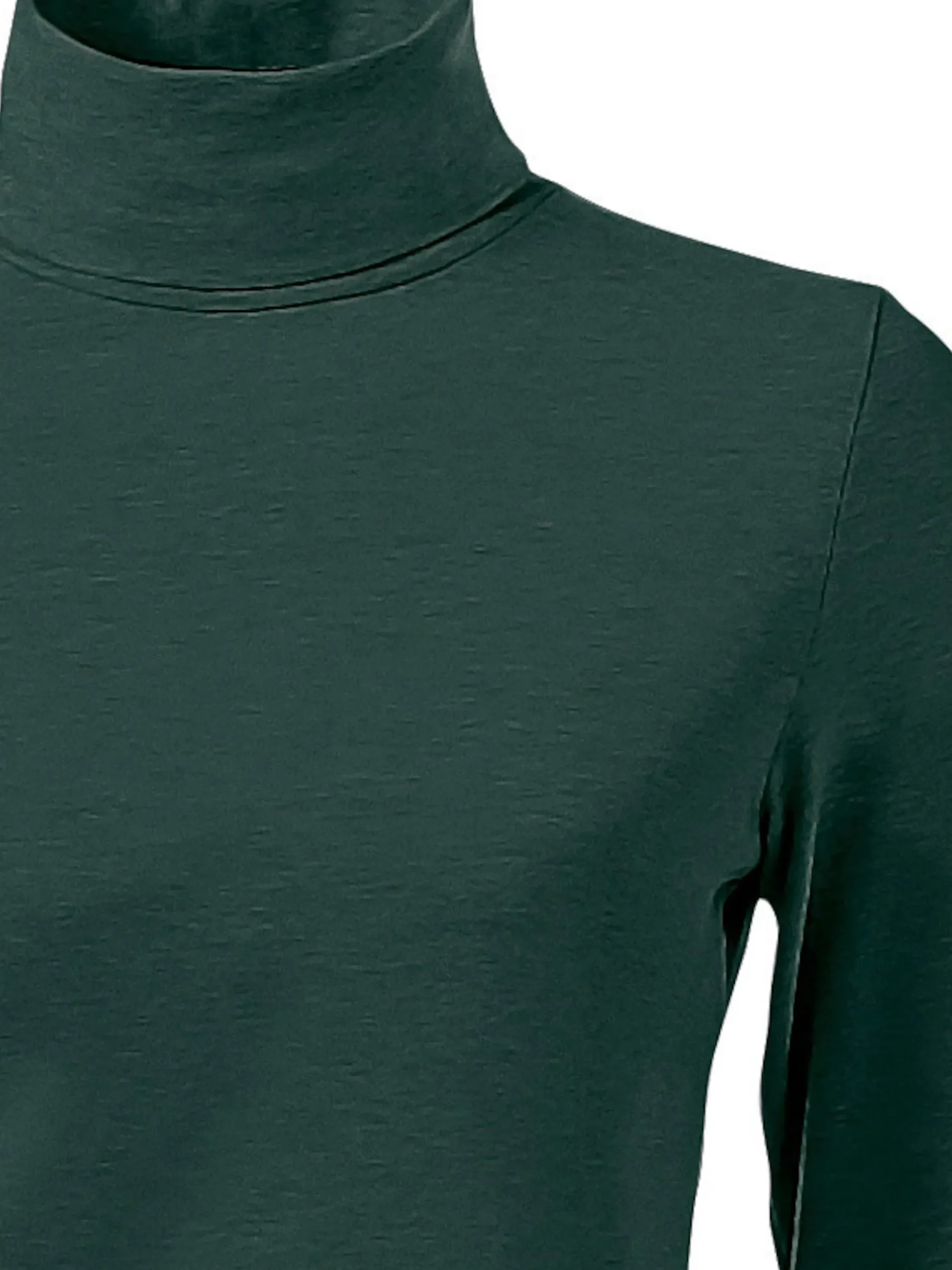 Shirts|heine Rollkragenshirt in figurbetonter Form grün