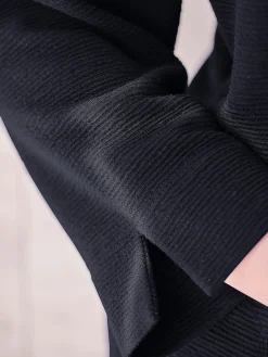 Pullover|heine Rollkragenshirt mit kontrastfarbener Innenseite marine